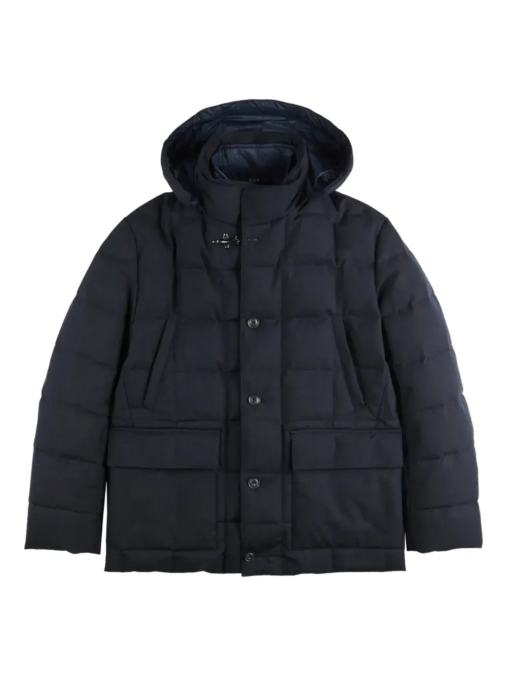 

Пуховик с капюшоном Fay, синий