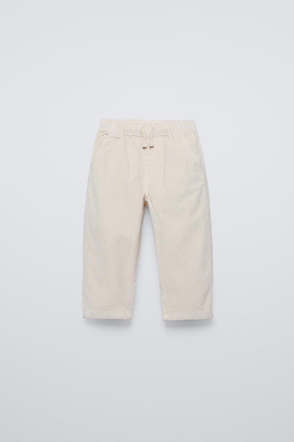 

Мешковые вельветовые брюки ZARA, экрю