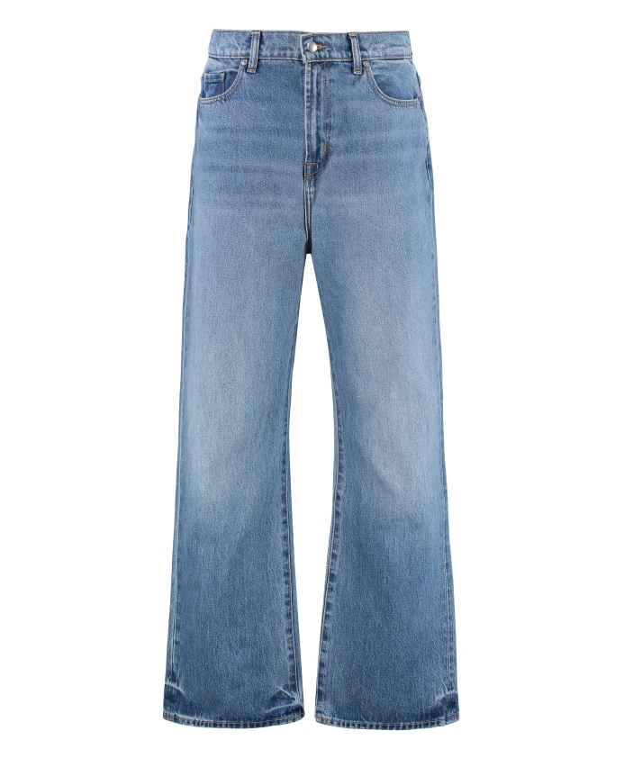 

Широкие джинсы с металлическими деталями 7 For All Mankind, синий