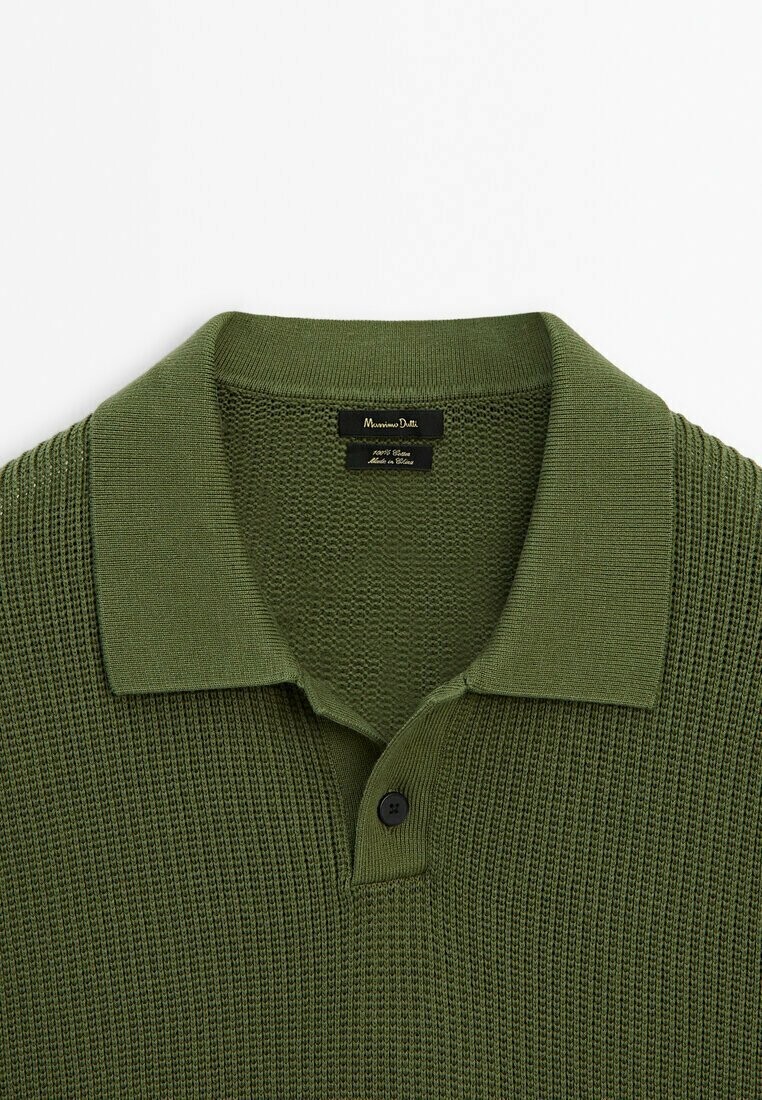 

Рубашка-поло Short Sleeve Massimo Dutti, неоново-зеленый