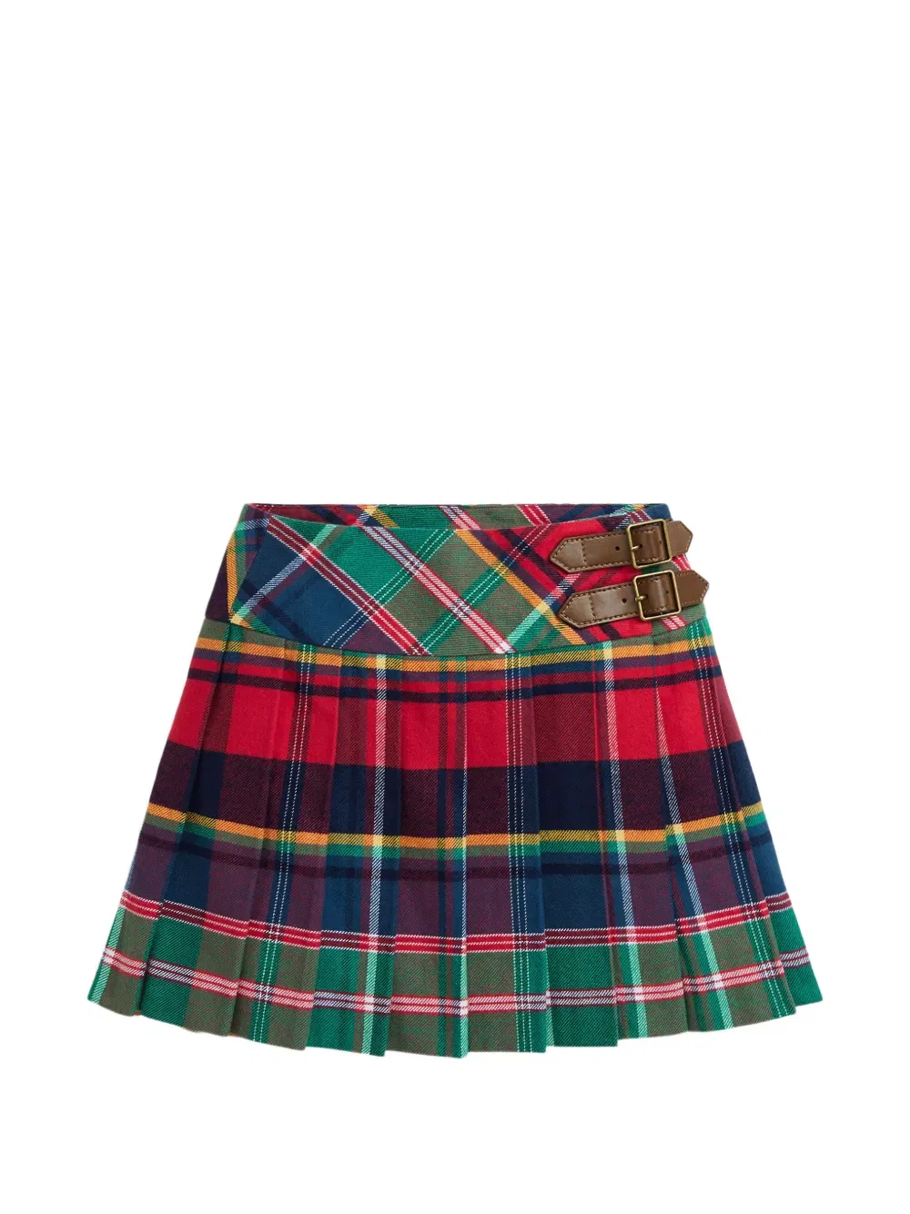 Юбка в клетку с пряжкой Polo Ralph Lauren Kids, красный