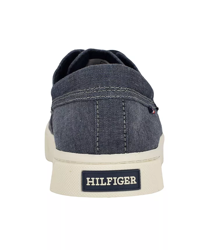 Мужские лодочные кеды Relenn с тремя люверсами Tommy Hilfiger, синий — фото 3