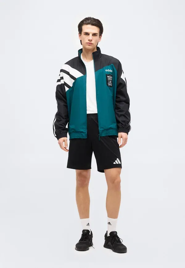 Толстовка Liverpool FC Track 95 Club Wear Adidas Performance, насыщенный зелёный/чёрный — фото 2