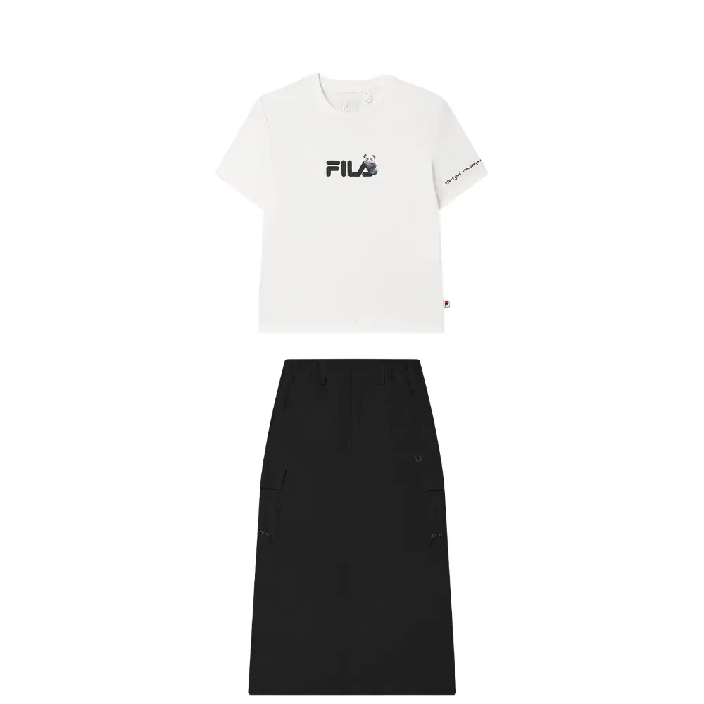 

Двухкомпонентный комплект с юбкой FILA, белый