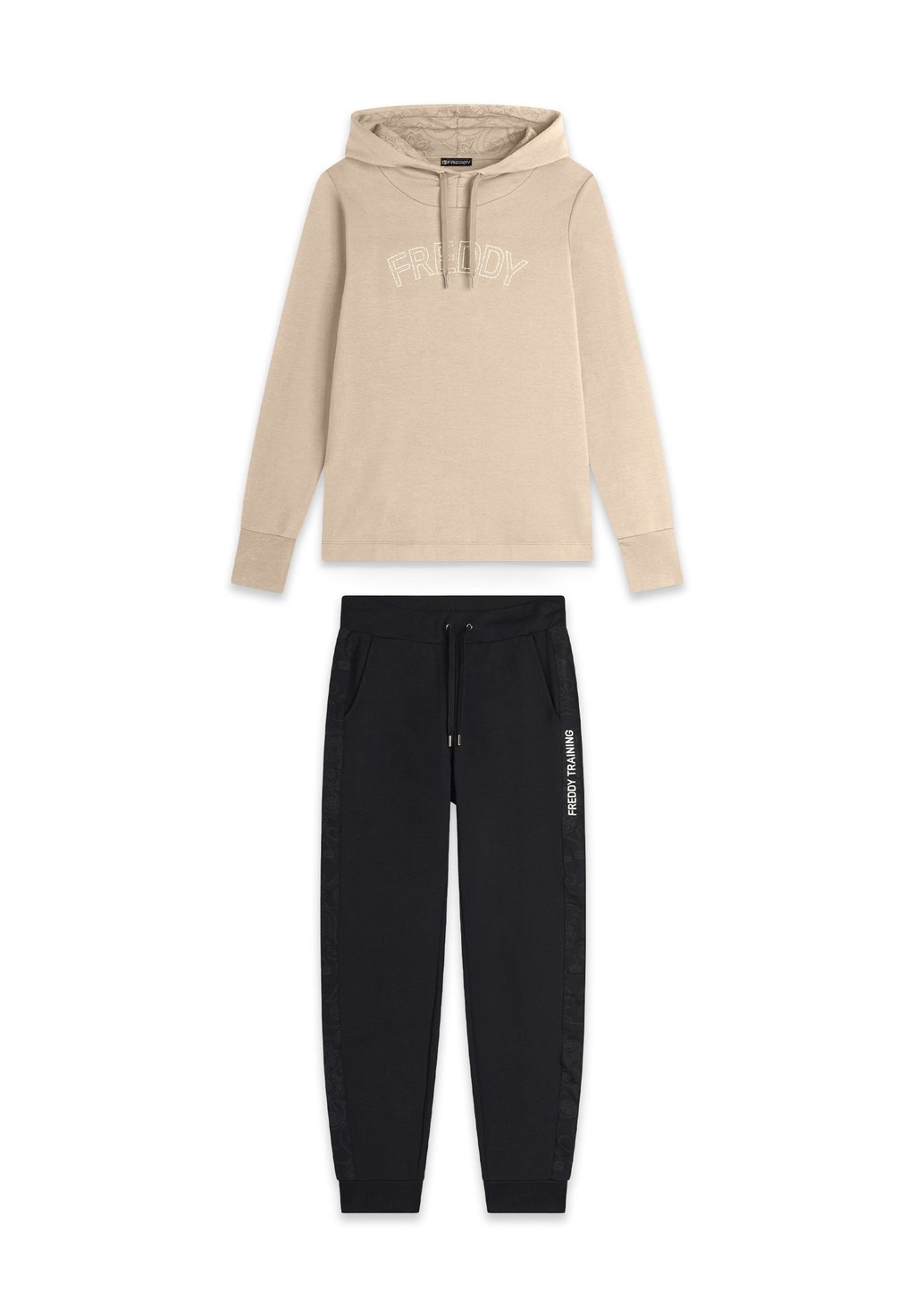 

Костюм SET CON LOGO BORCHIATO E DETTAGLI Freddy, черный