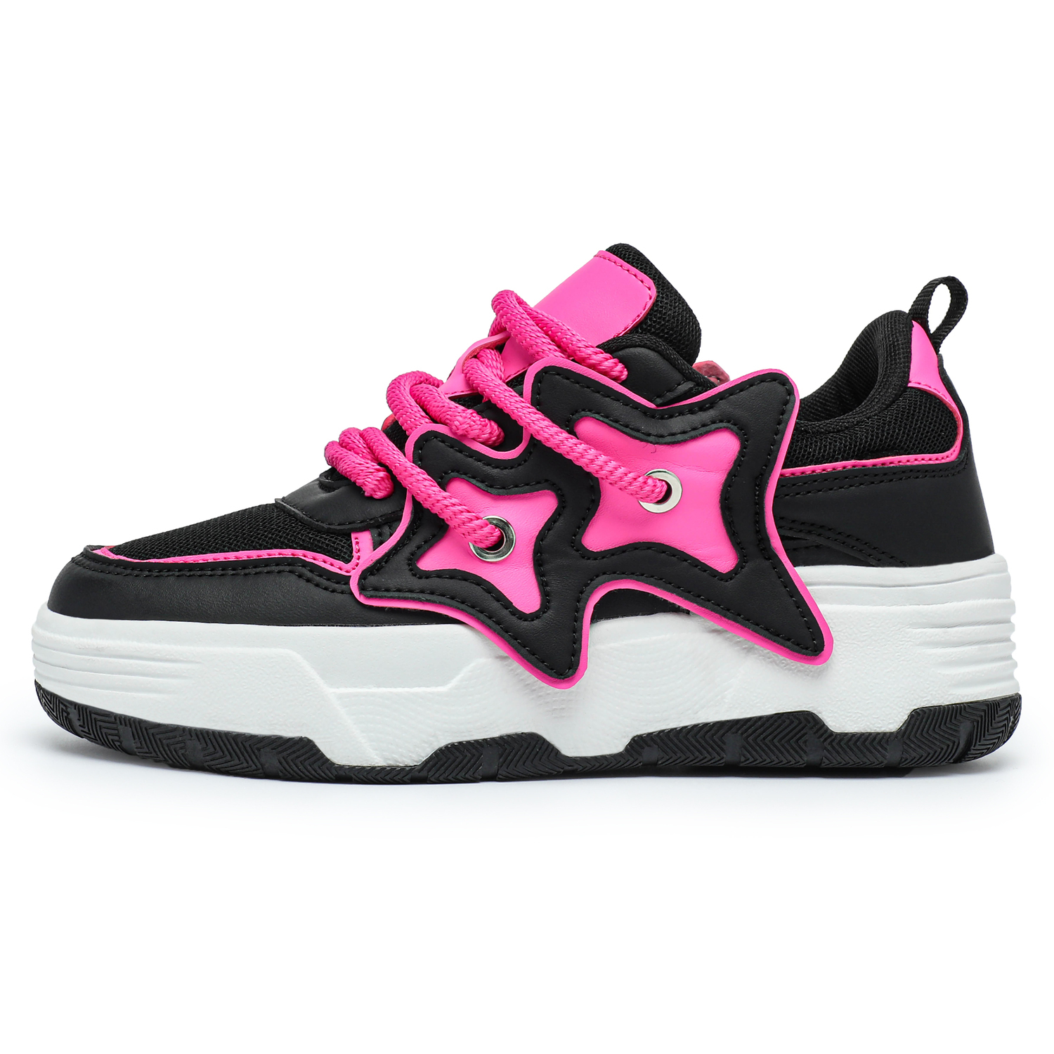 

YUEDEMA Скользоустойчивые амортизирующие износостойкие легкие низкие скейтбордские кроссовки унисекс Black Rose Red, цвет Black Rose Red