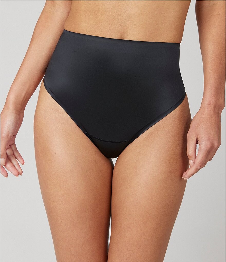 

Spanx Формирующие Атласные Стринги, черный