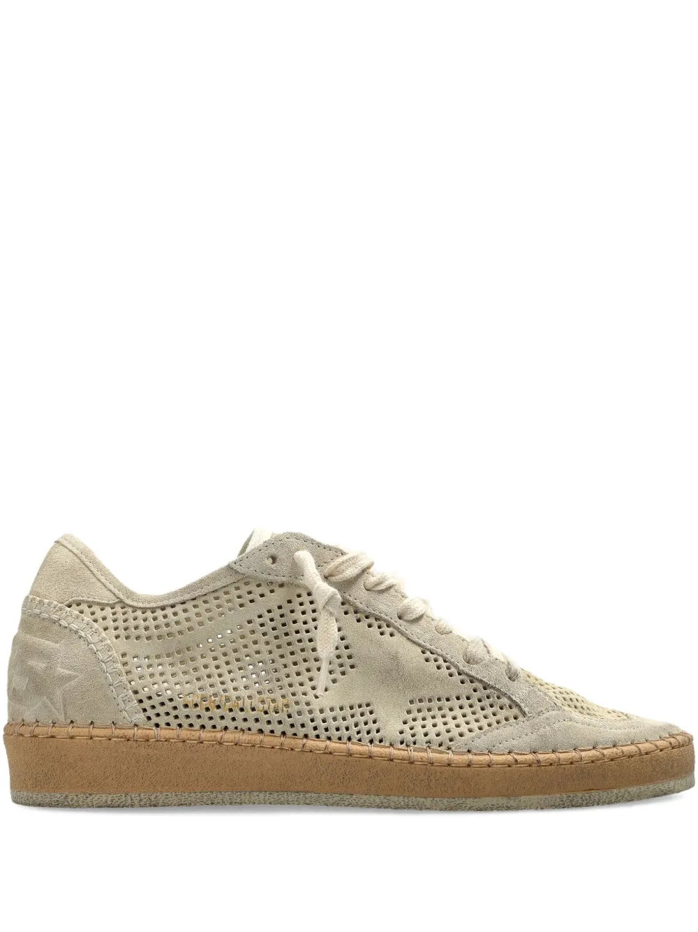 Кеды с перфорированными звездами Golden Goose, нейтральный