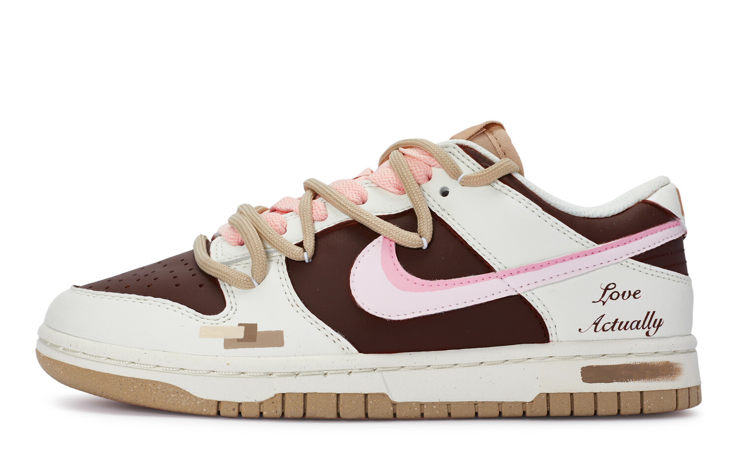 

Женские кроссовки для скейтбординга Nike Dunk, Rice brown powder