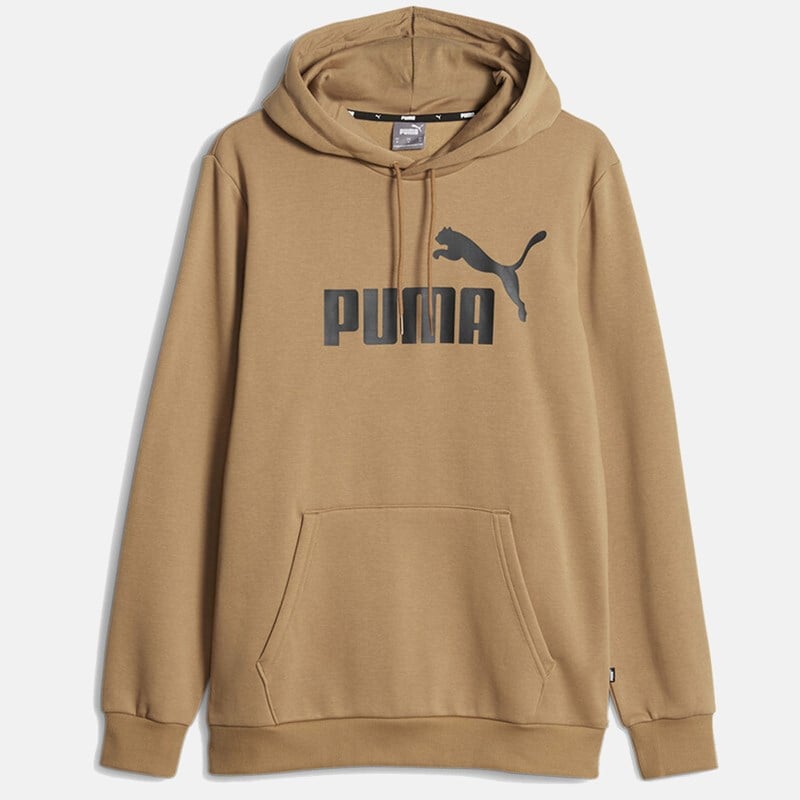 

Мужская толстовка с капюшоном и большим логотипом Essentials Puma, коричневый