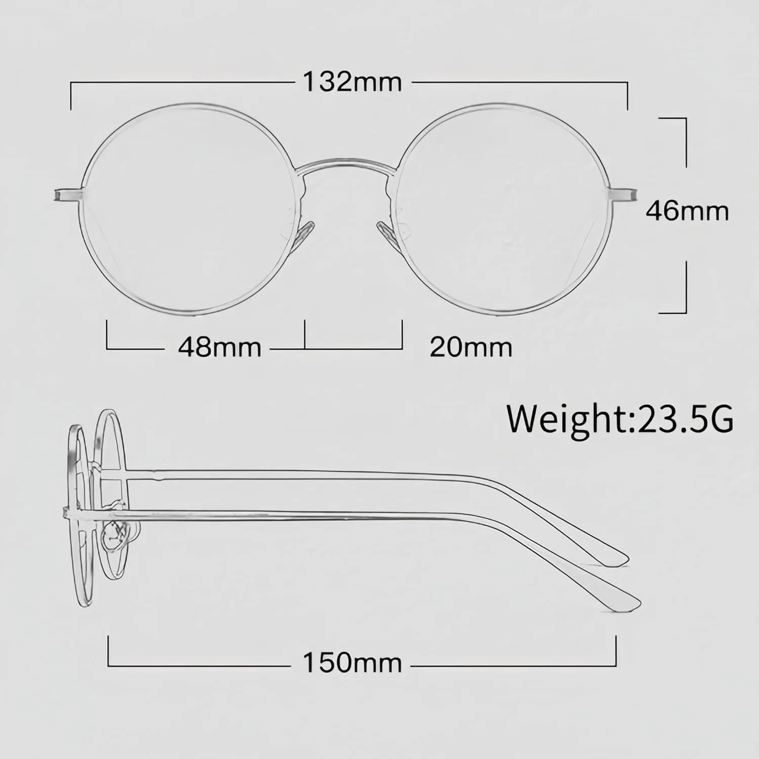 

Винтажные круглые металлические солнцезащитные очки для женщин и мужчин. Классические винтажные ретро-очки с защитой от УФ-излучения UV400 WDZAYXC, Gold/Red