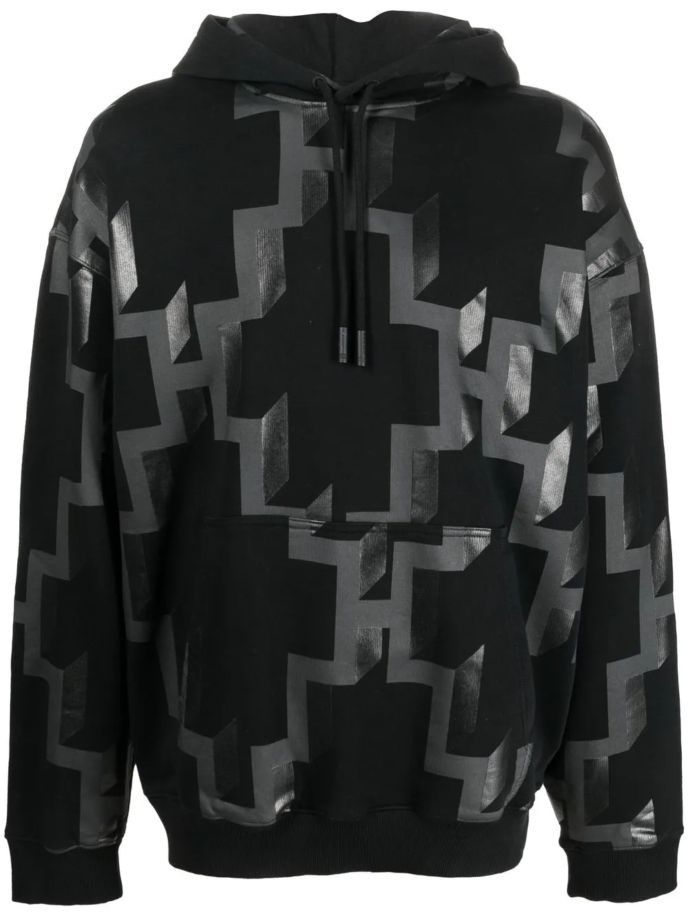 

Худи с геометричным принтом Marcelo Burlon County of Milan, черный
