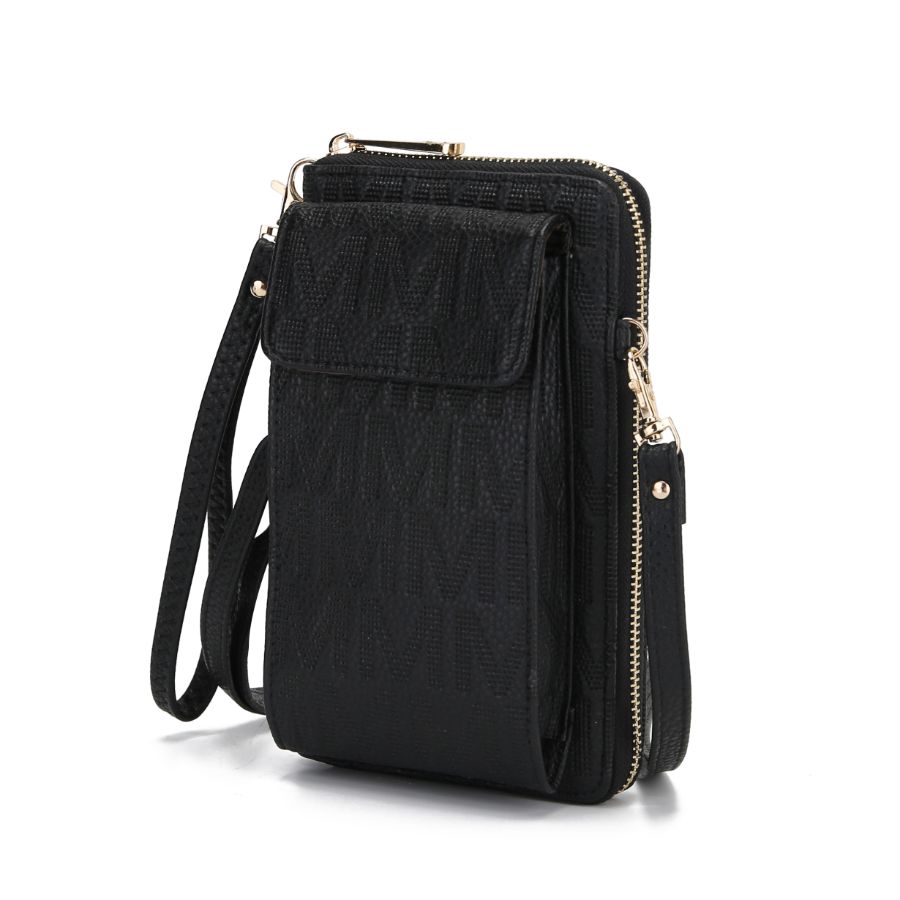 

Женский кошелек для телефона Caddy Vegan Leather сумка через плечо MKF Collection By Mia K., черный