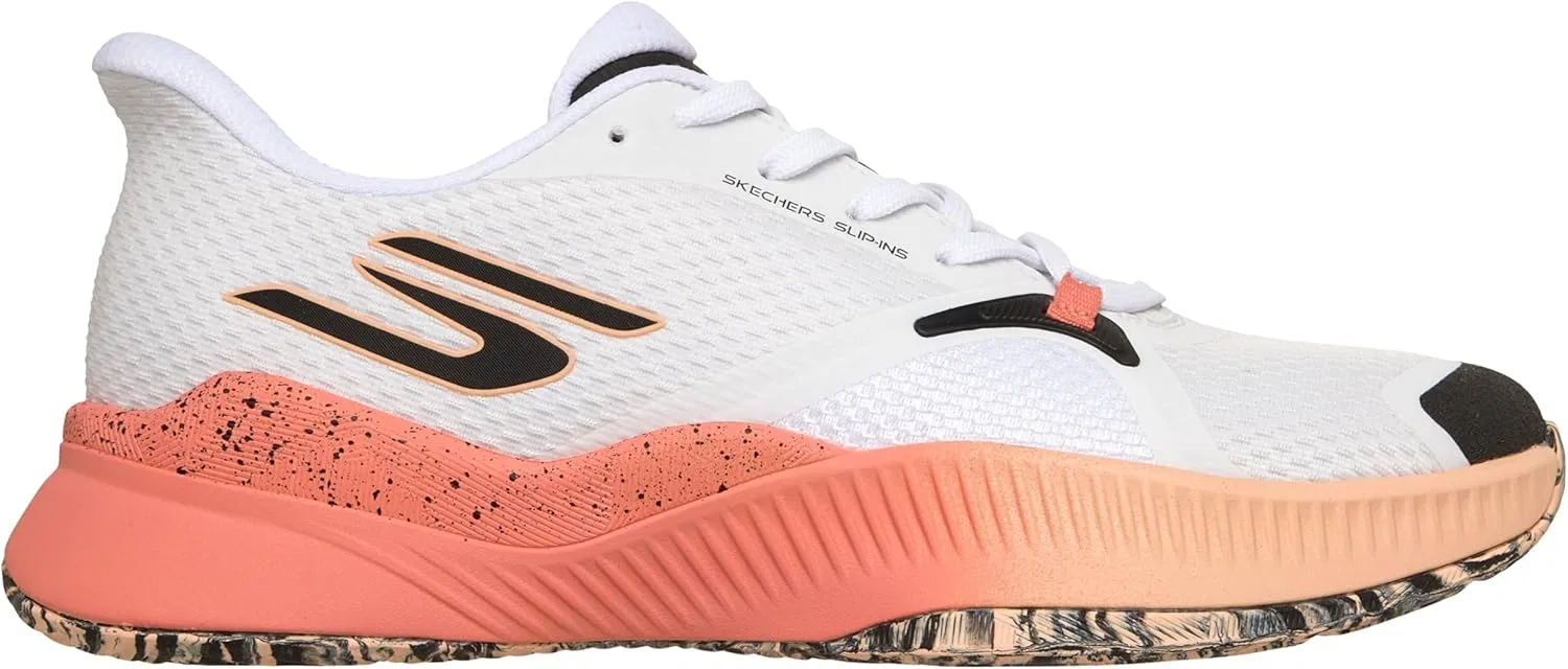 Кроссовки для тенниса Skechers, White/Coral — фото 4