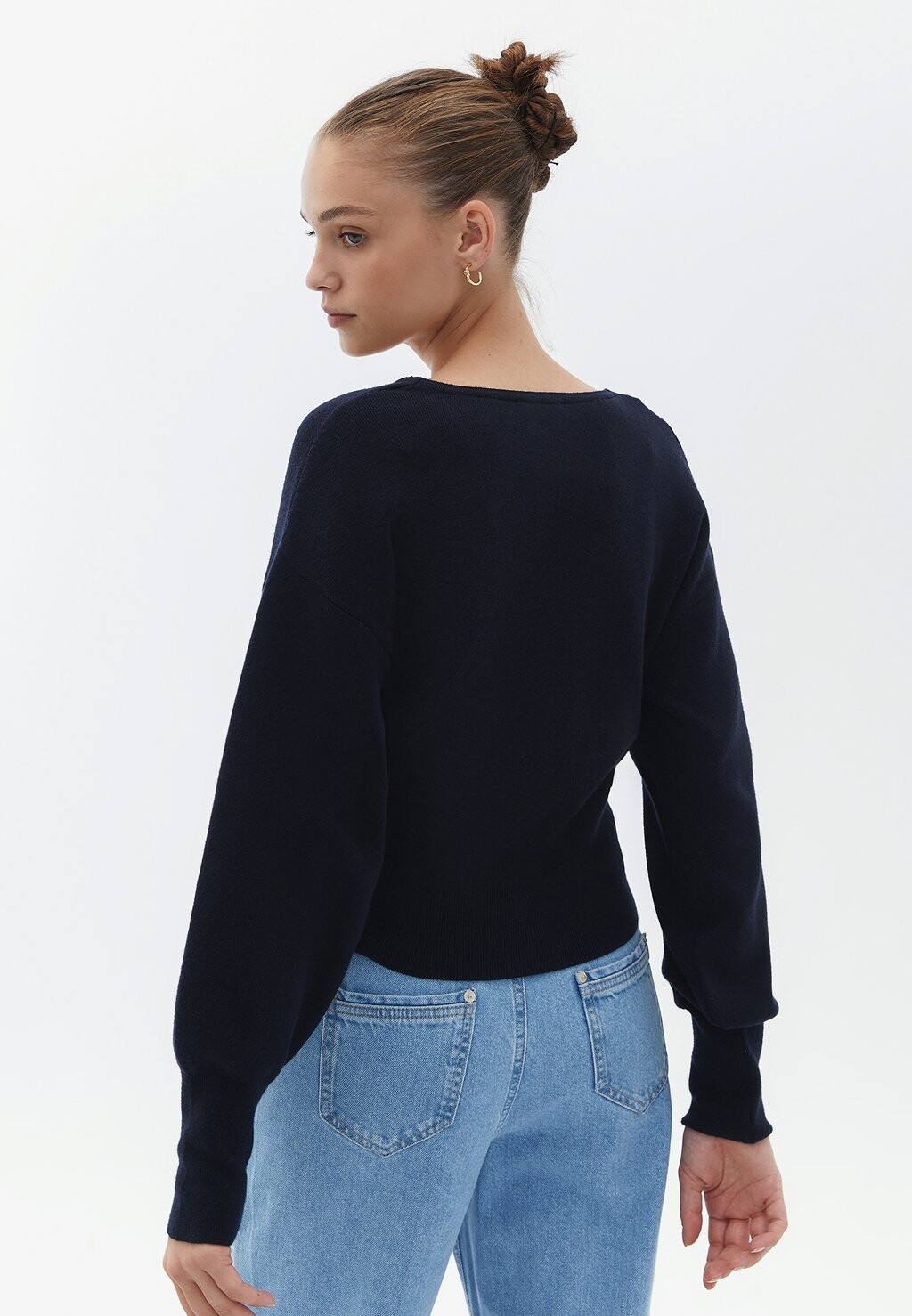 

Кардиган WITH PUFF SLEEVES OXXO, темно-синий