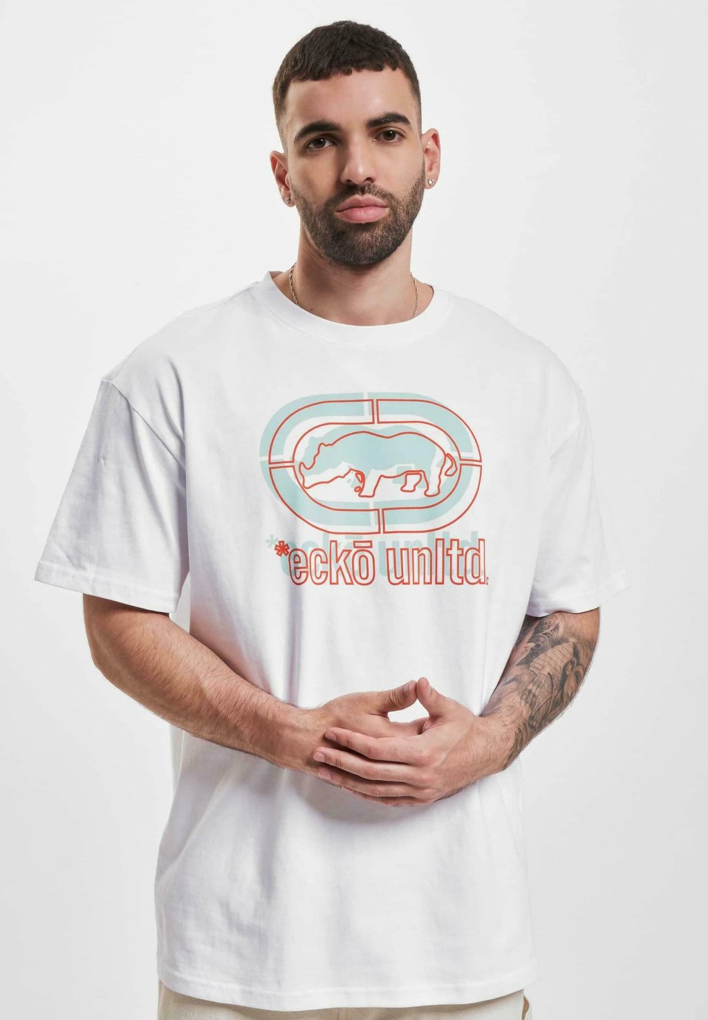 

Футболка с принтом DOUBLE ecko unltd., белый