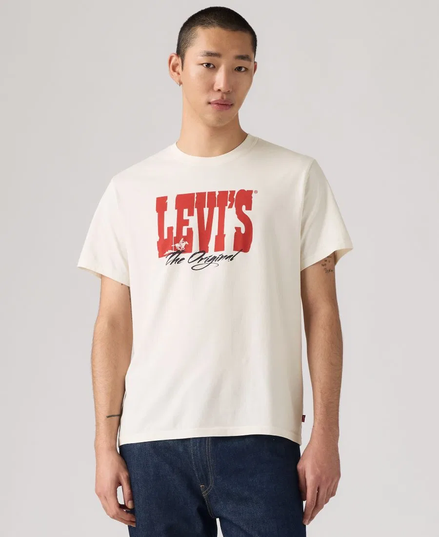 Мужская футболка премиум-класса свободного кроя с графическим логотипом Levi'S