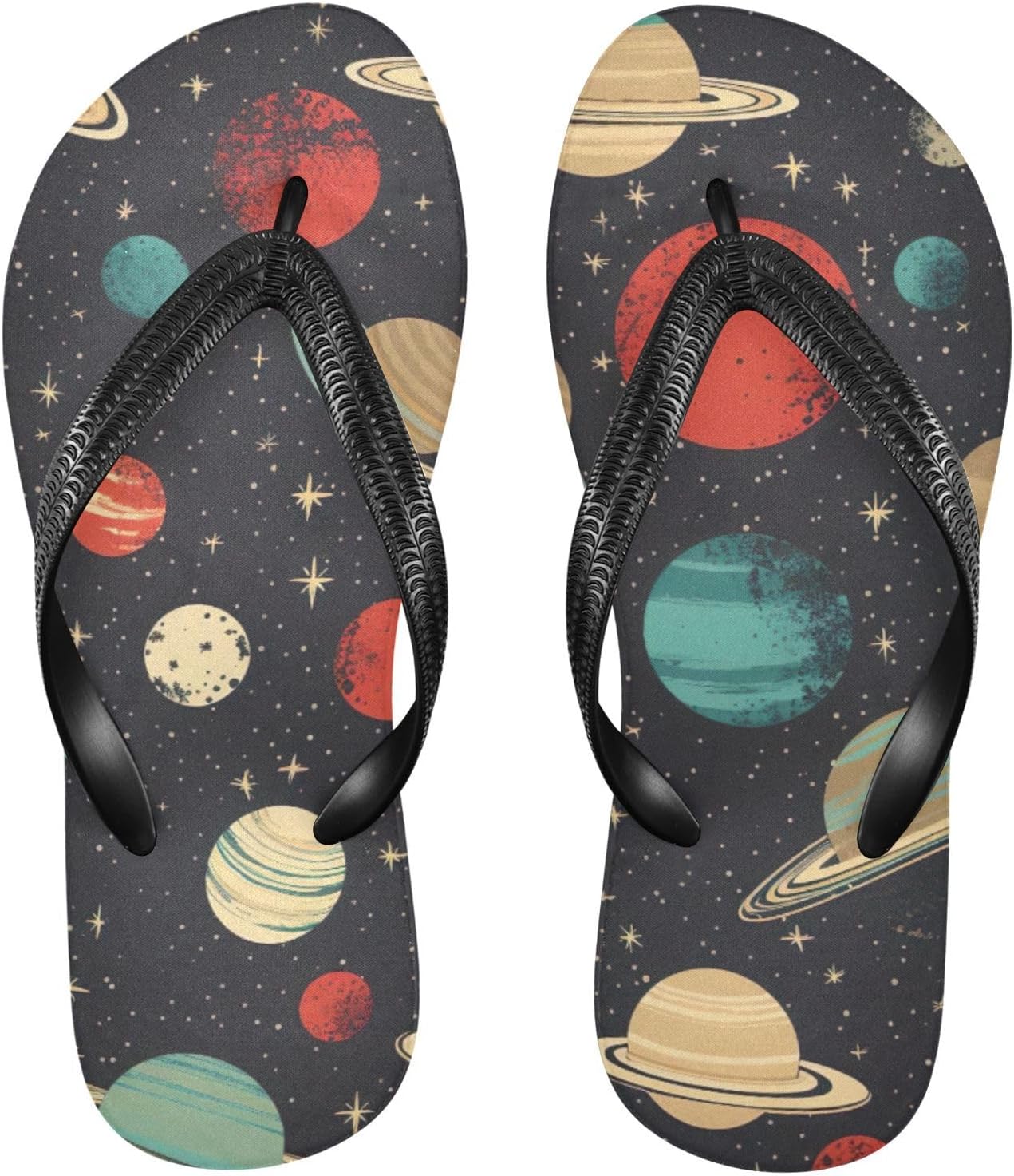 

Женские и мужские летние пляжные шлепанцы Space Planet Galaxy, повседневные сандалии для душа Kfbe