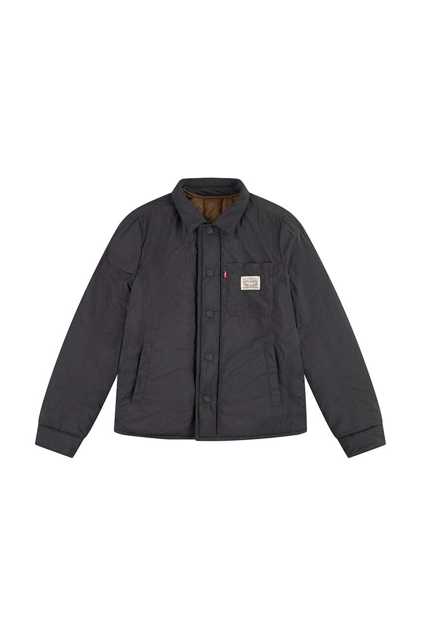 

Двусторонняя детская куртка Levi's ДВУСТОРОННЯЯ СТЕГАНАЯ КУРТКА, черный