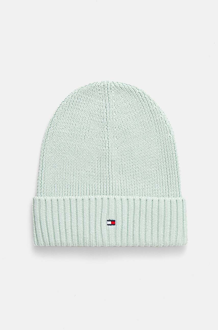 

Детская хлопковая шапка Tommy Hilfiger, бирюзовый