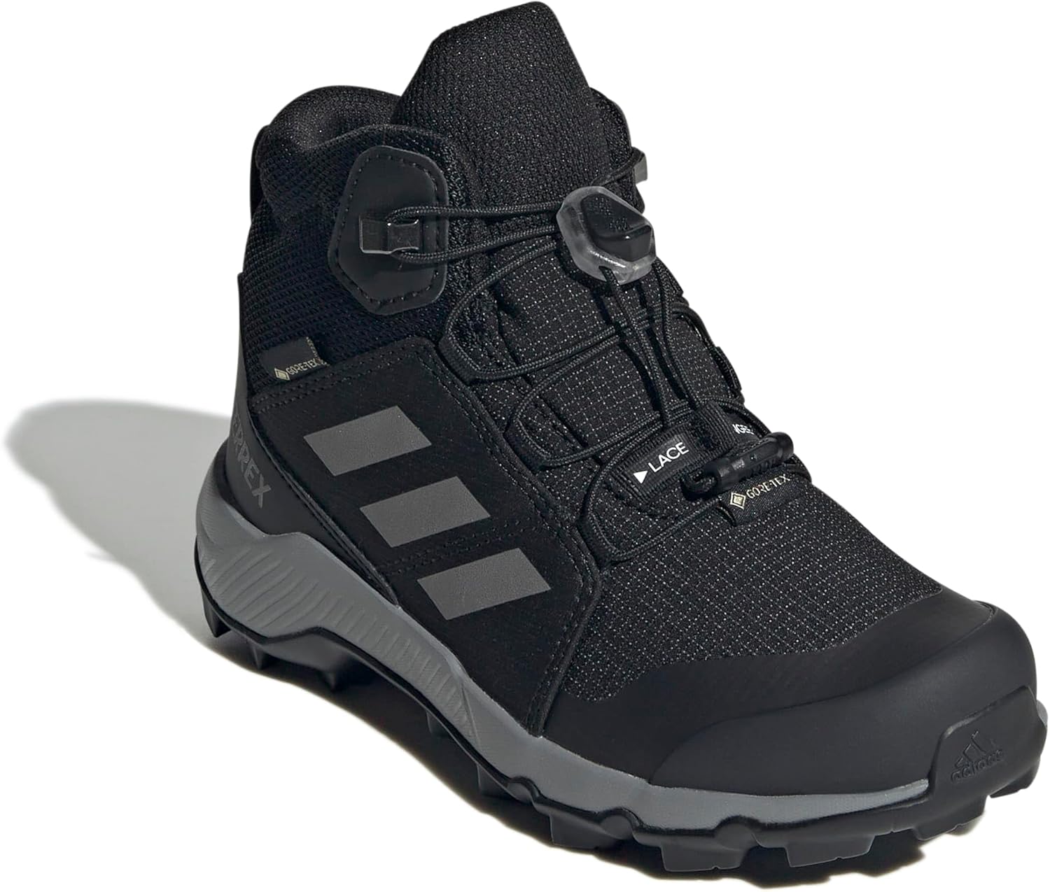 Детские кроссовки Adidas Terrex Ax Endless Ripstop Mid Kids (для детей младшего и старшего возраста) унисекс, черный/серый — фото 3