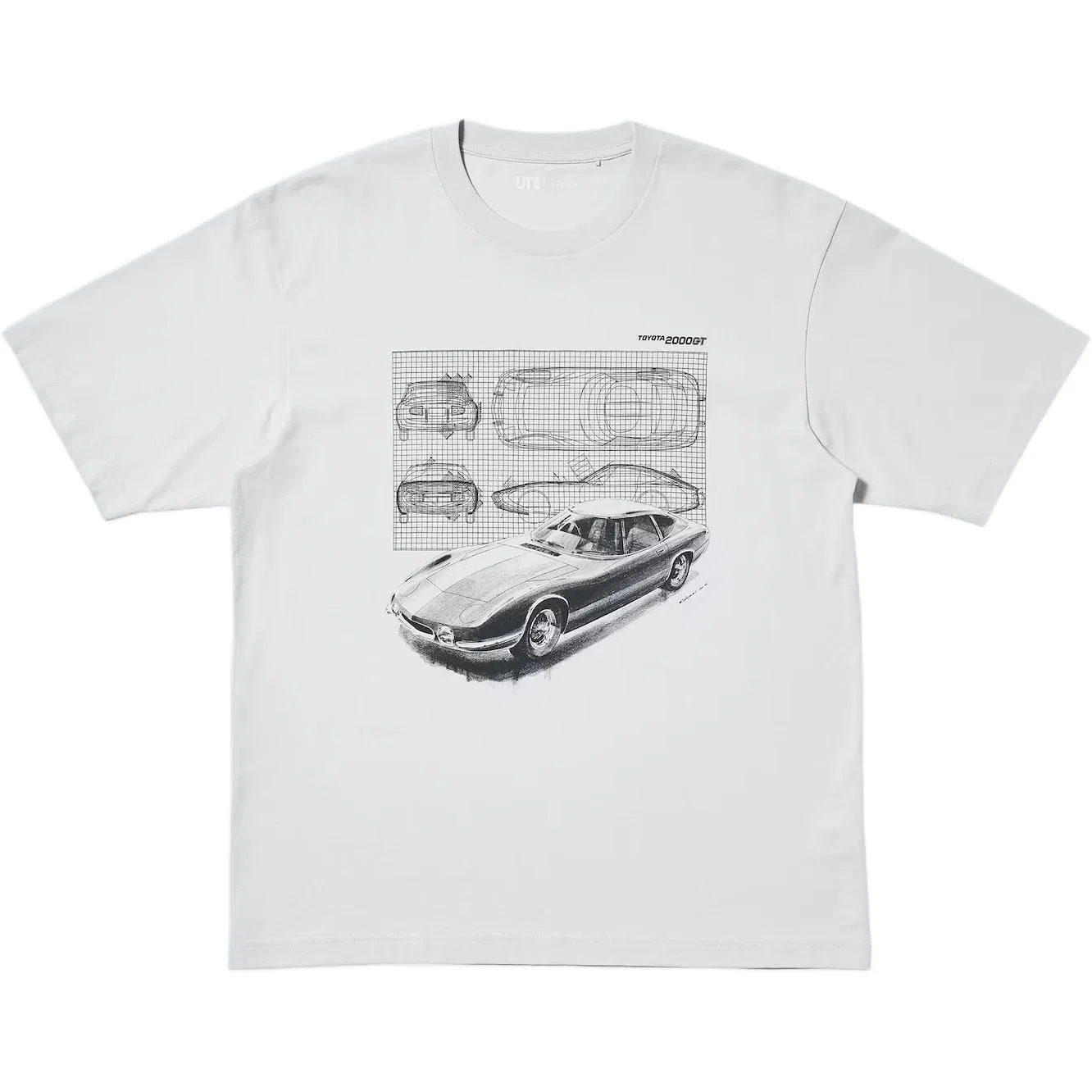 Футболка унисекс x TOYOTA, SS26 UNIQLO, Gray