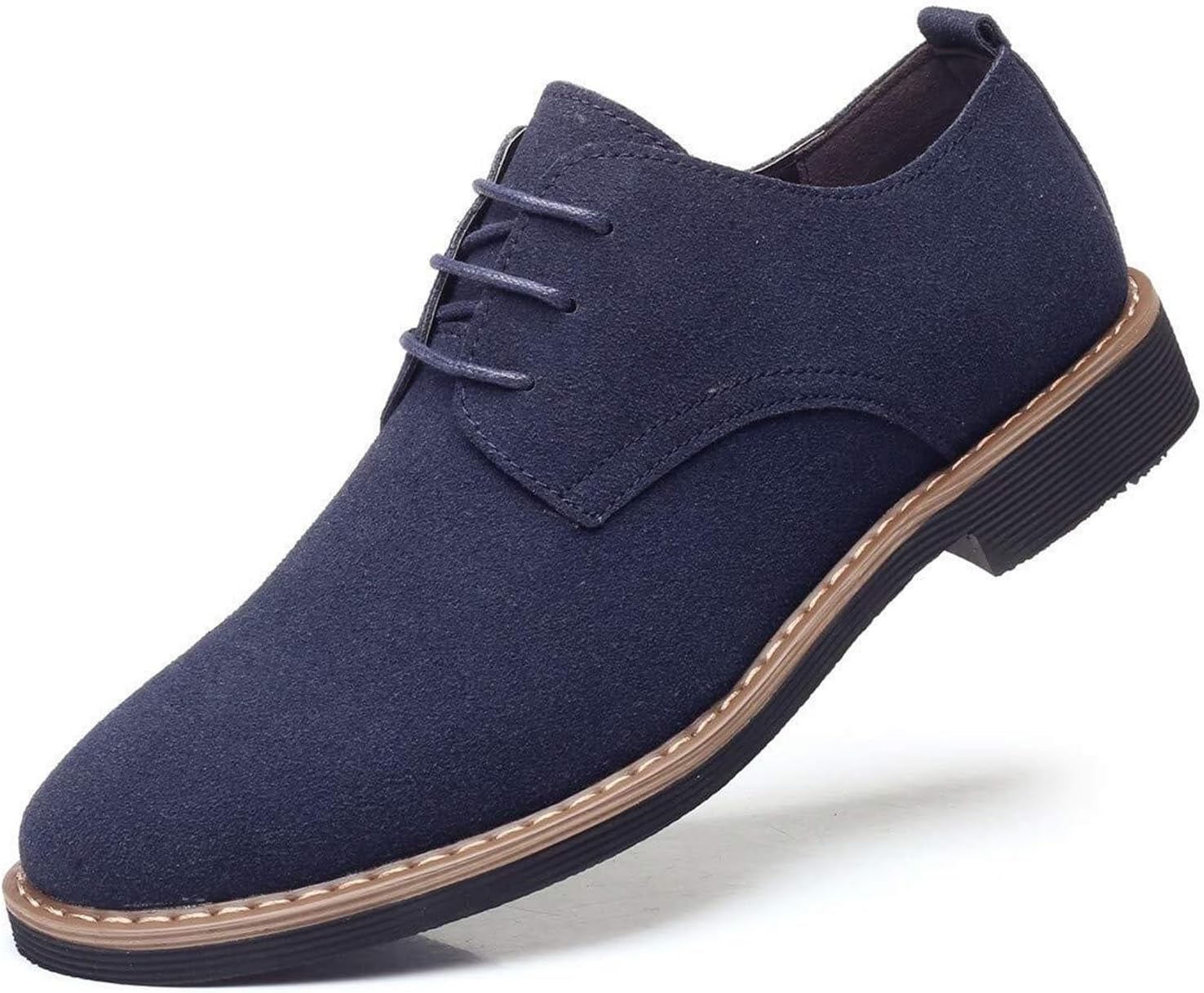 

Мужские замшевые туфли на шнуровке, повседневные оксфорды Generic, синий