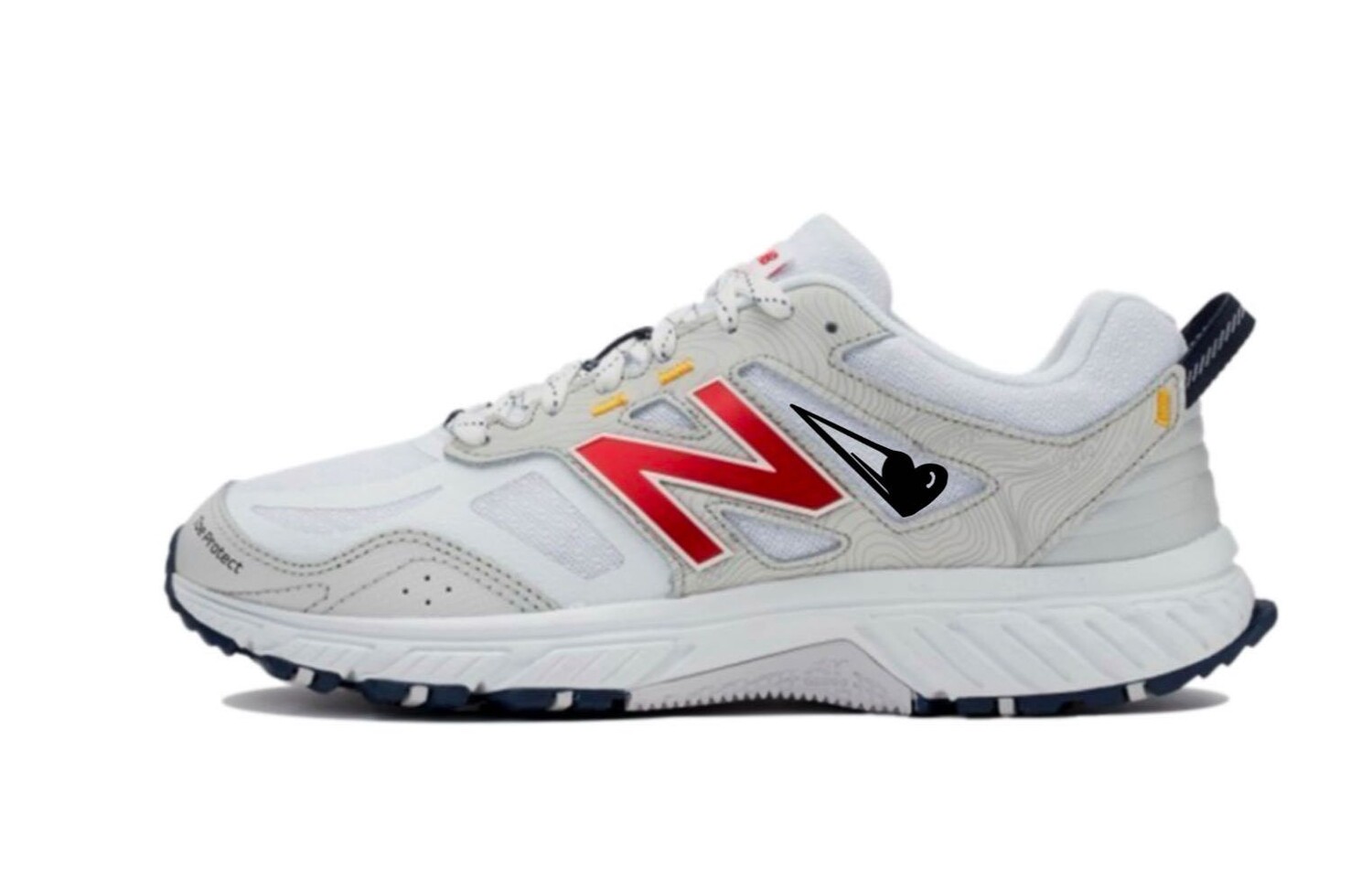 

Кроссовки NB 510 унисекс с низким верхом, кремово-белые/красные/черные New Balance