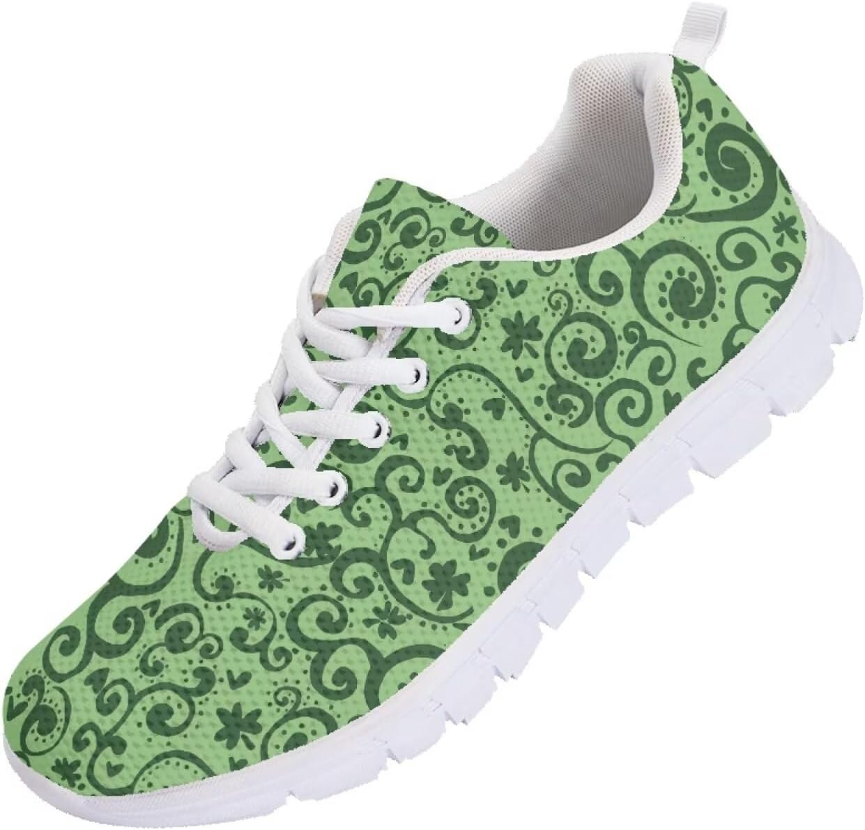 

Мужские кроссовки Funnydude с цветочным принтом, осенние, удобные, дышащие, для тенниса и тренировок, St Patrick's Day