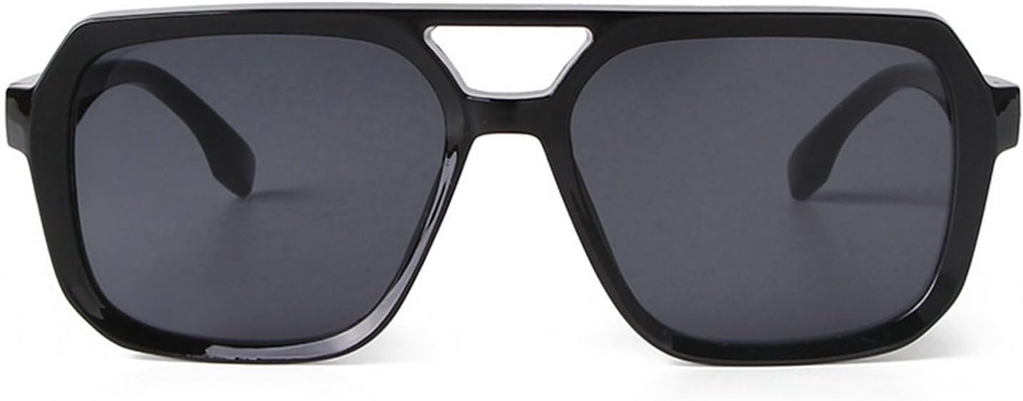 

Ретро-солнцезащитные очки-пилот для женщин и мужчин. Модные классические квадратные солнцезащитные очки в стиле 70-х годов. Винтажные градиентные коричнево-зеленые оттенки mincl, Black