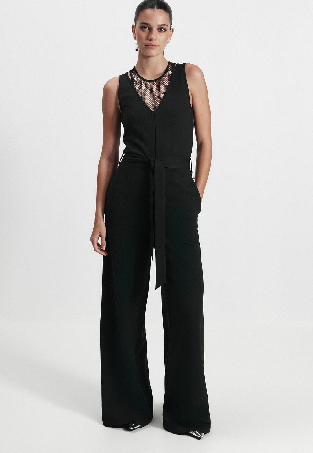 

Комбинезон PONTE JUMPSUIT PETITE. PETITE Next, цвет black diamond