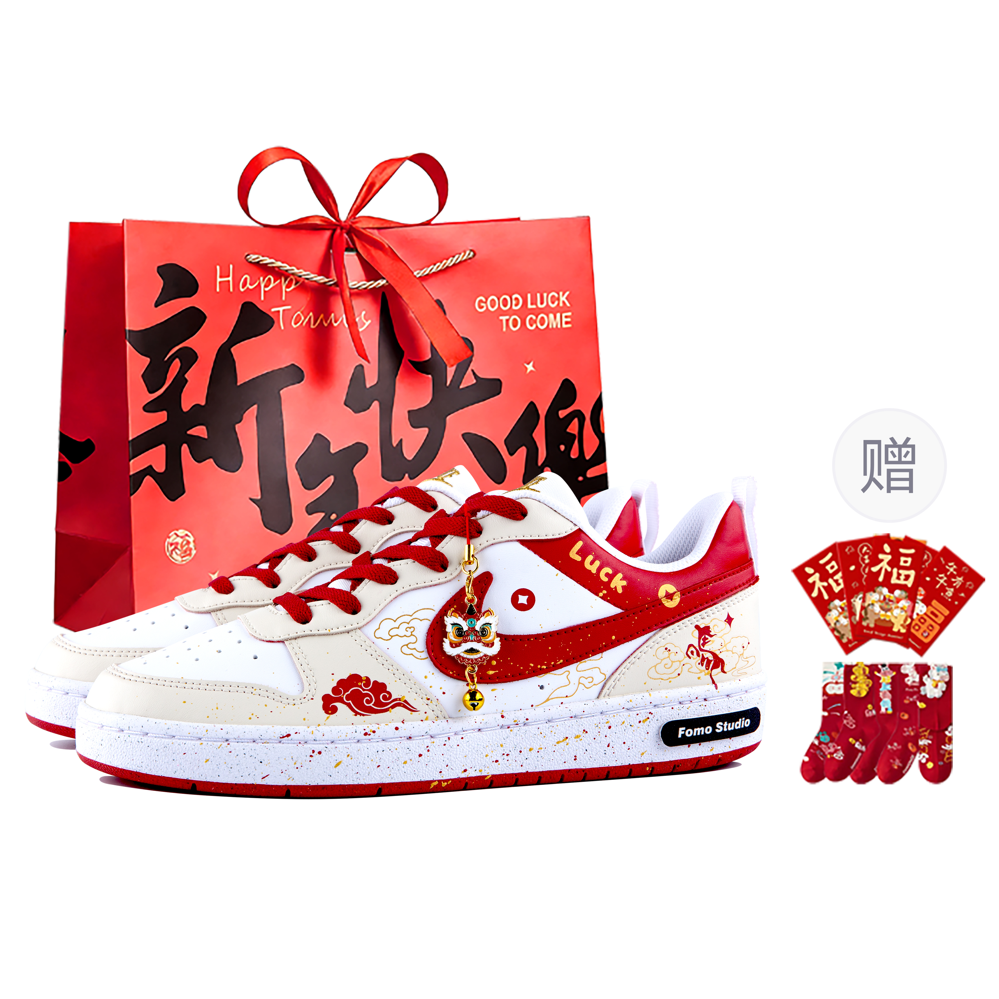 

Nike Court Borough Abrasion Resistant Low top детские скейтбординг кроссовки White Red для подростков