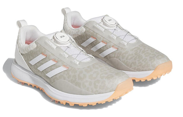 Кроссовки (WMNS) Adidas S2G Boa Spiked Golf Shoes 'Cloud White Coral Fusion', белый — фото 3