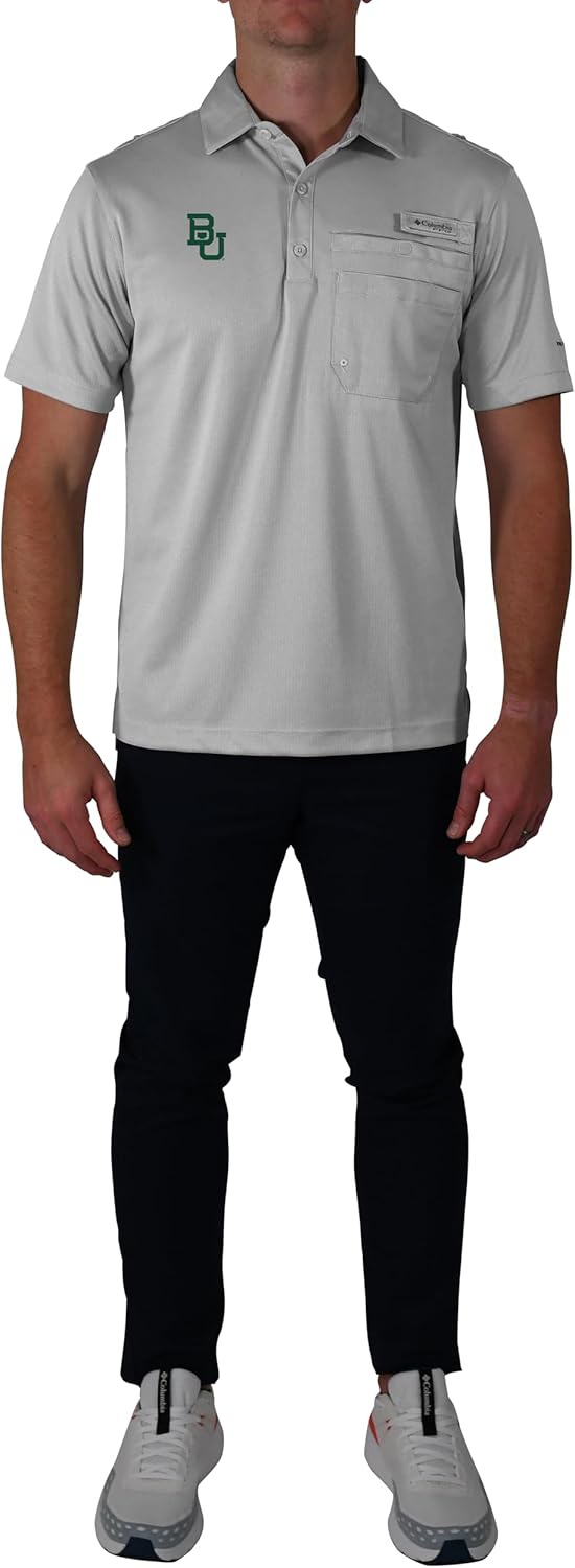 

Columbia Golf Baylor Univ мужская поло Flycaster Pocket, Cool Grey, Серый, Columbia Golf Baylor Univ мужская поло Flycaster Pocket, Cool Grey