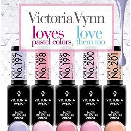 Victoria Vynn UV Led Гель-лак для ногтей Цвет Пастельный гибридный маникюр Soak Off 8 мл Flaming Shape 199 — фото 3
