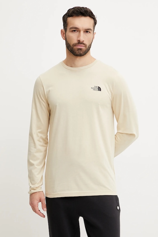

Лонгслив Simple Dome The North Face, бежевый