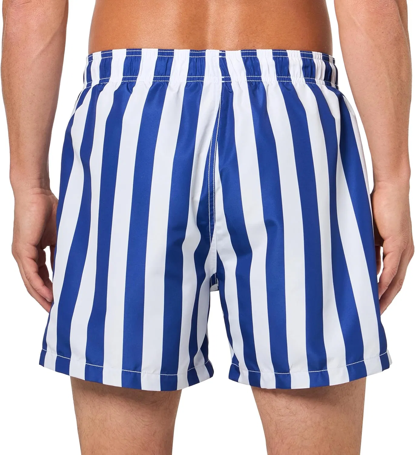 Купальные шорты Emporio Armani Men's Retro Stripe Classic 4", белый — фото 2