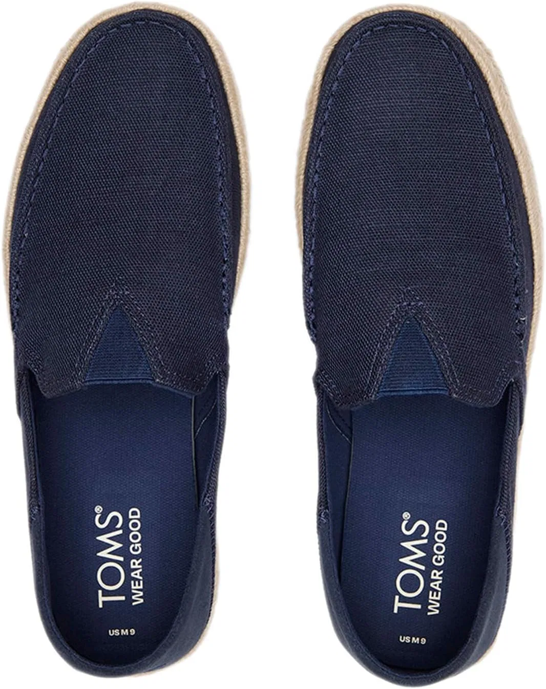 Мужские лоферы Toms Alonso Rope_dune Trainers, Navy Heritage Canvas Suede — фото 4