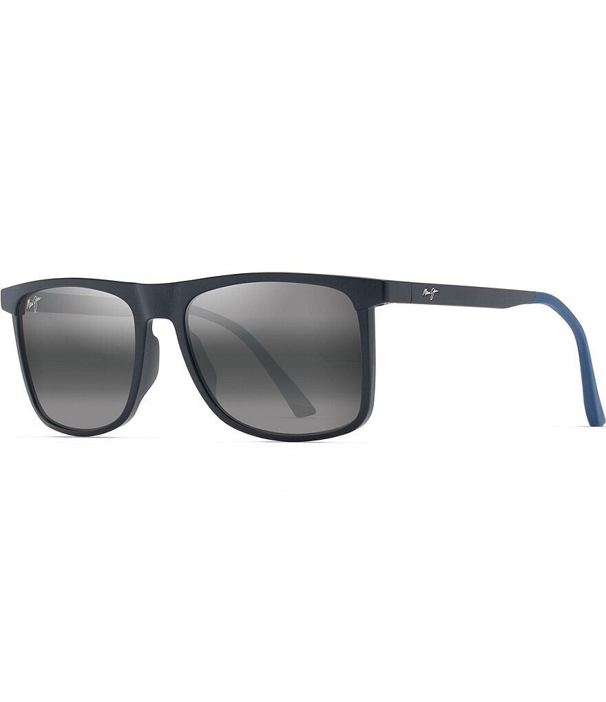 

Мужские квадратные солнцезащитные очки Maui Jim Makamae PolarizedPlus2 56 мм, синий