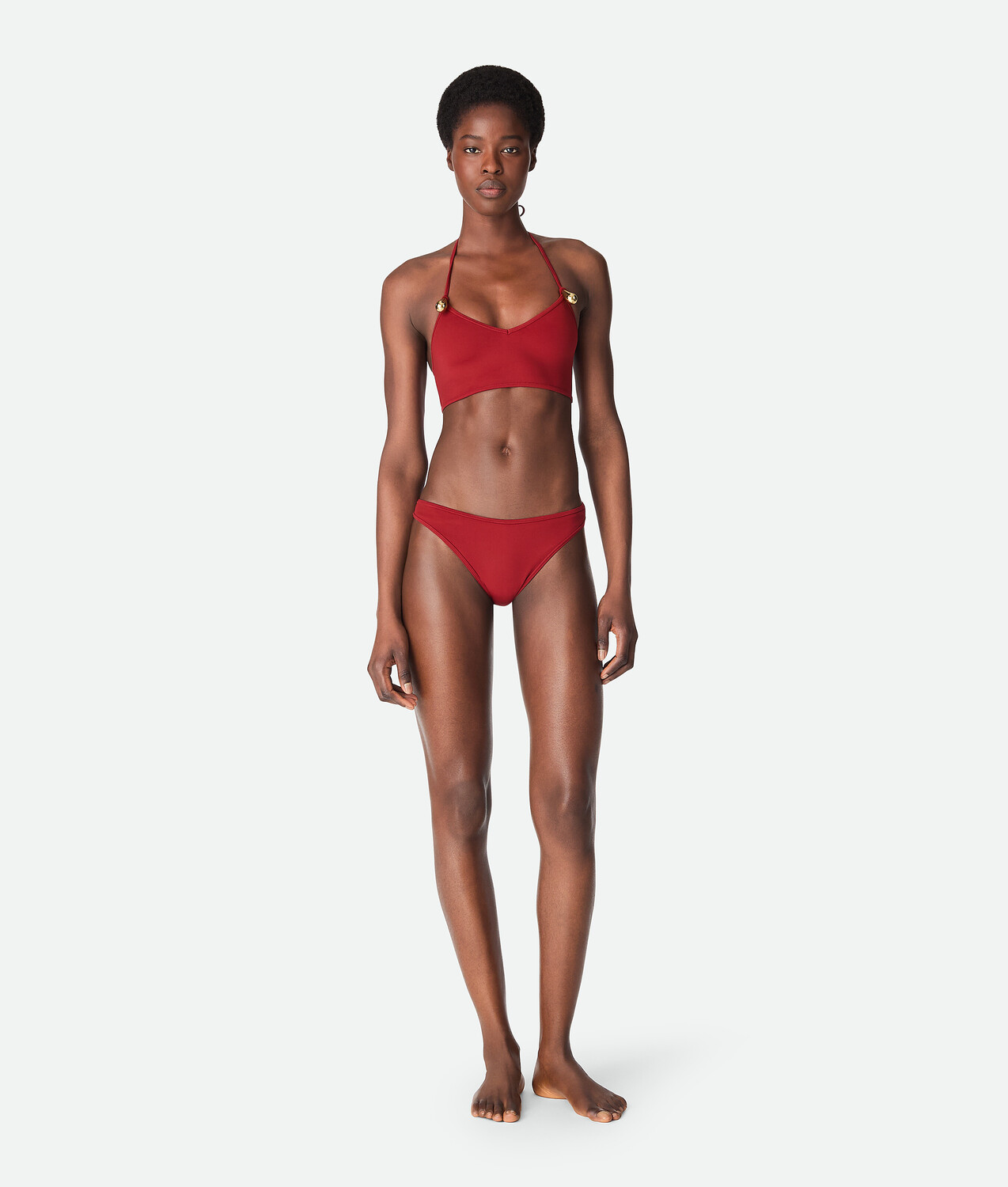 

Stretch nylon bikini BOTTEGA VENETA, лава
