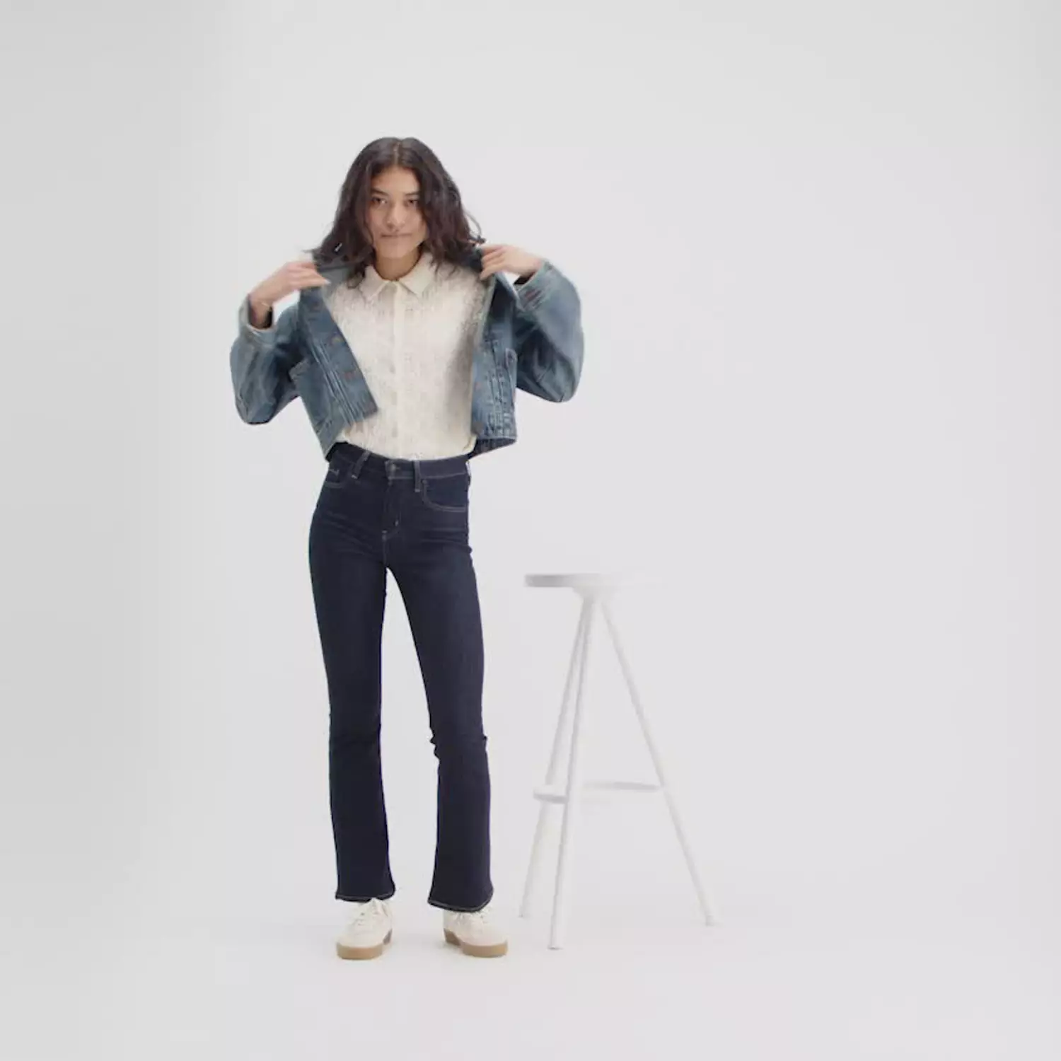 725 Джинсы женские Bootcut с высокой посадкой Levi's, цвет Blue Wave Rinse - Dark Wash — фото 4