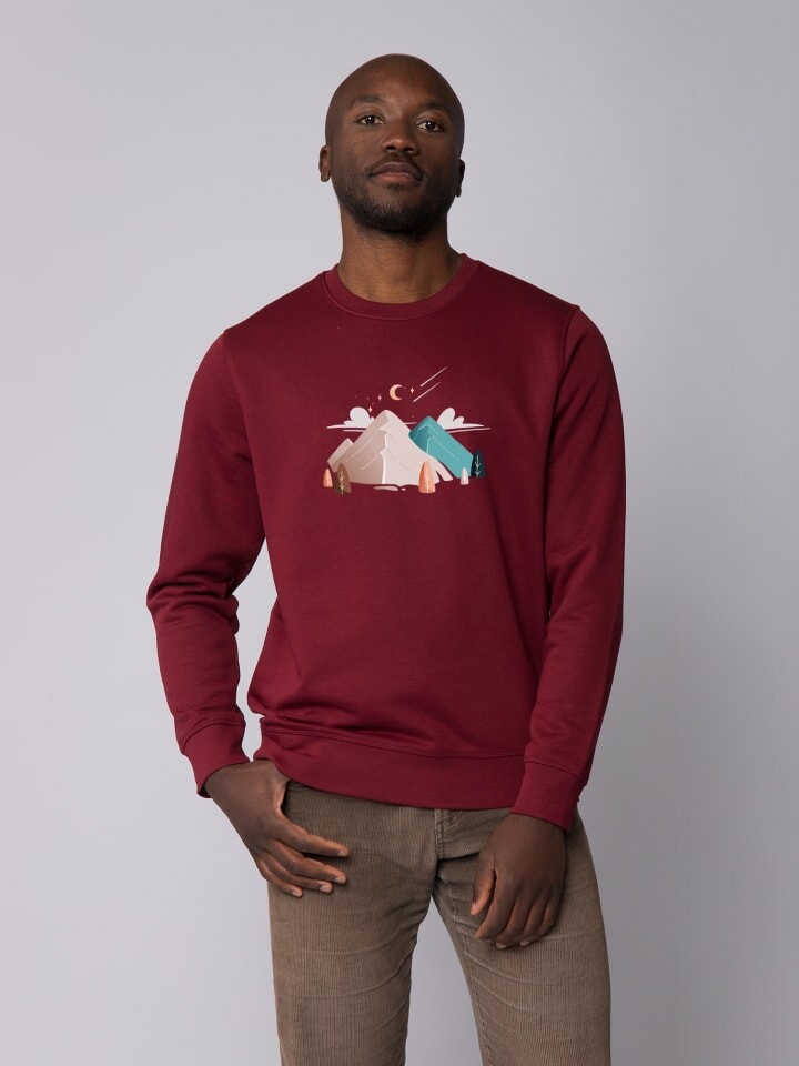 

Толстовка wat Apparel Night & Clouds, цвет weinrot