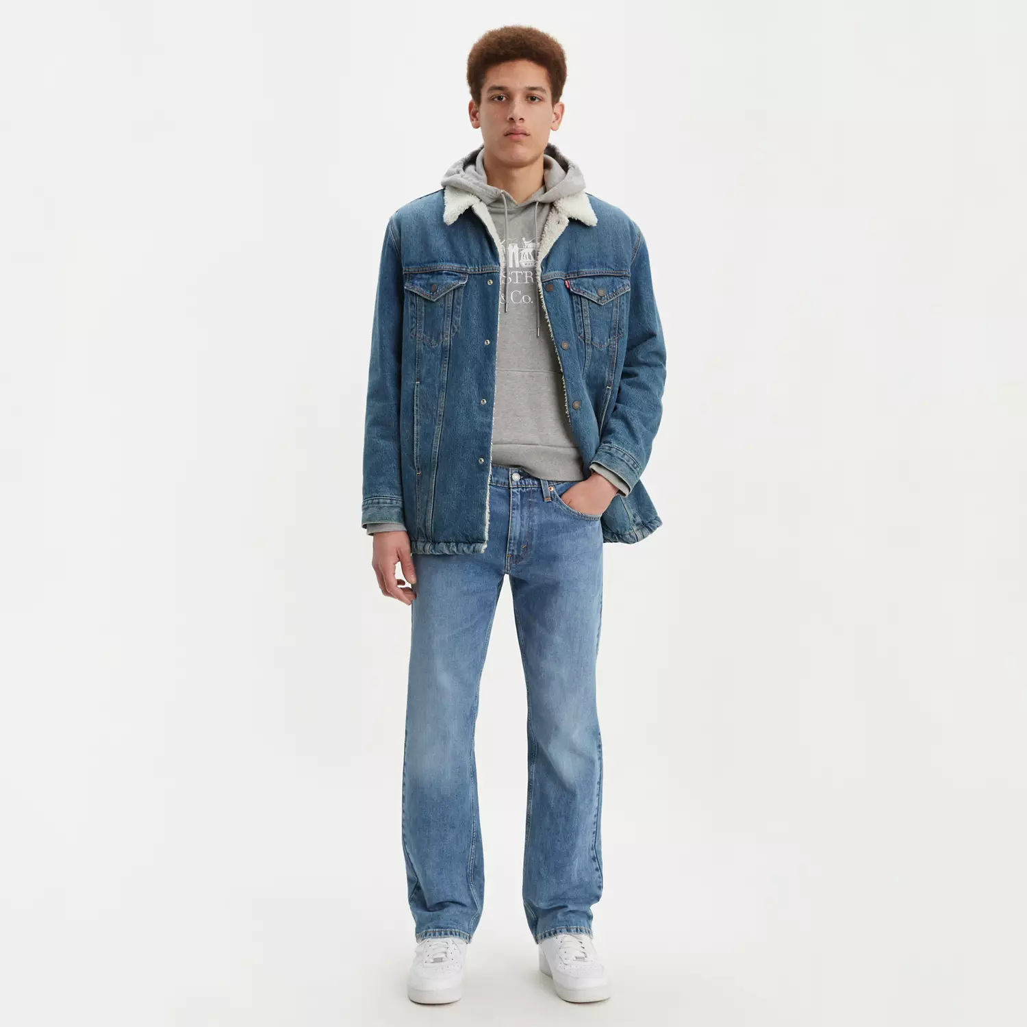 

559 Свободные прямые мужские джинсы Levi's, цвет Aloe Subtle - Light Wash