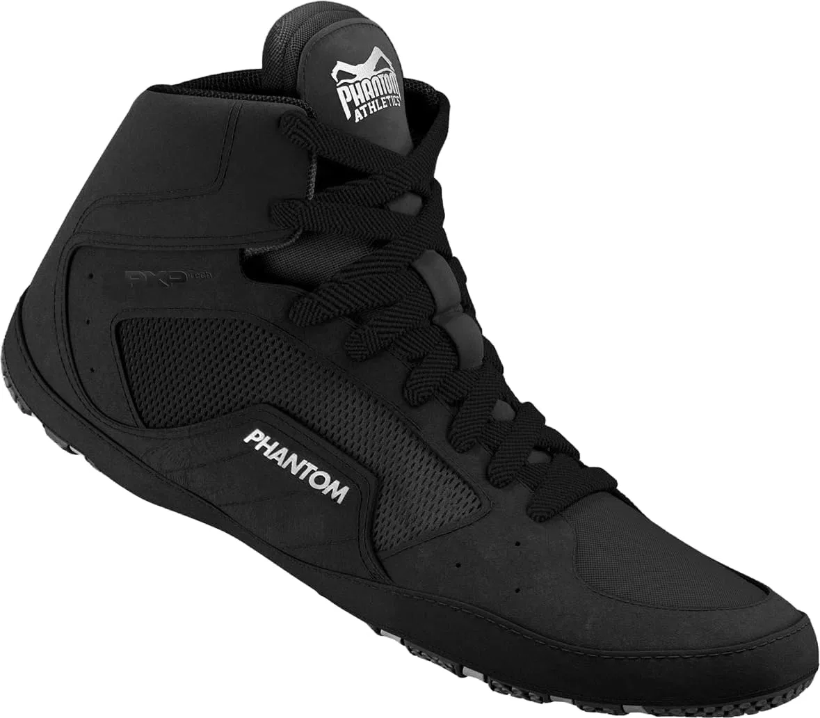 Борцовские кроссовки Phantom Athletics Tactic - обувь для боевых искусств, борьбы и ММА - для детей и взрослых, Black — фото 2