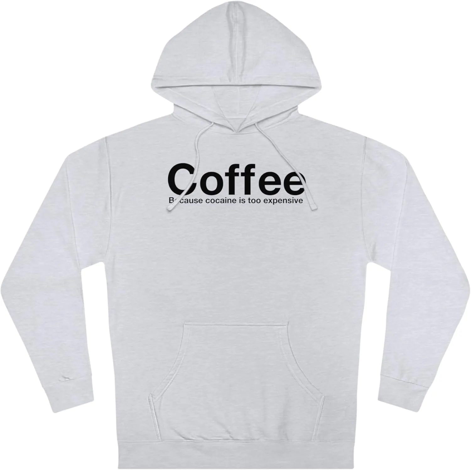 Толстовка Coffee Because Cocaine is to Expensive GENERIC, серый
