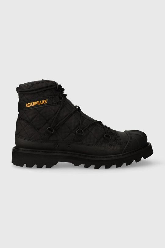 Ботинки женские Caterpillar комбинированные на шнуровке, черный