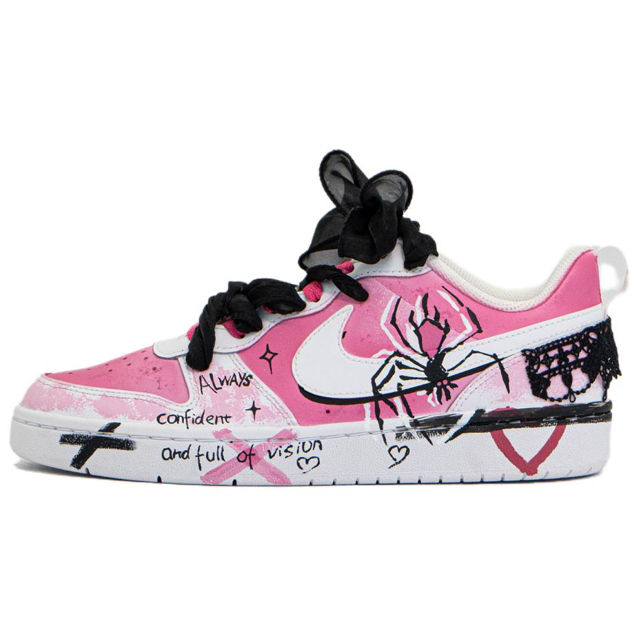 

Кроссовки Nike Court Borough 2 Skateboarding Shoes Women's Low-top White/pink/black, розовый