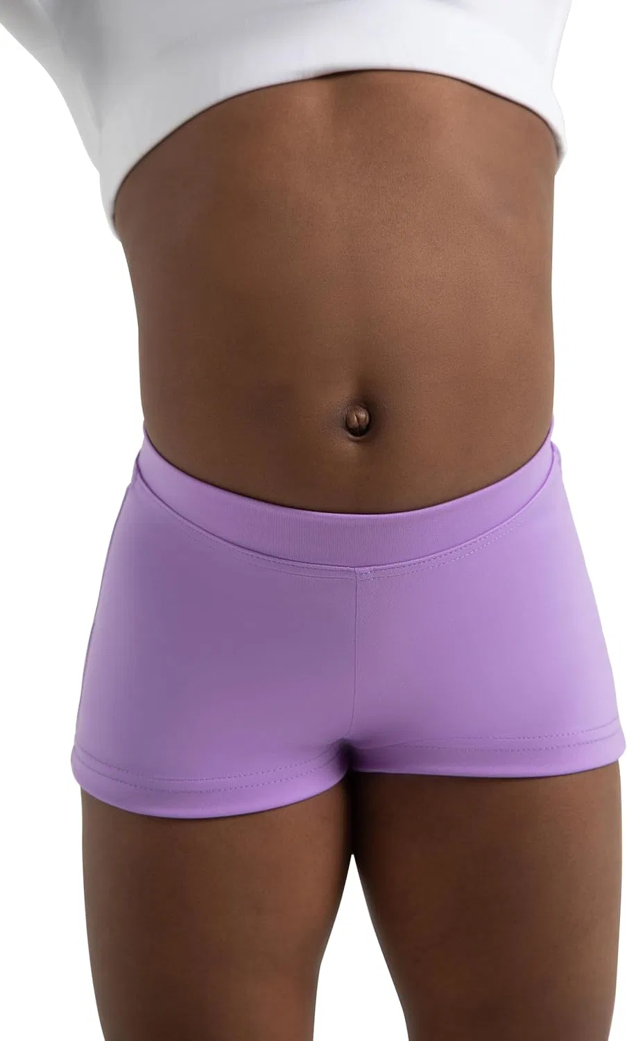 Короткие шорты Capezio для девочек, модель "Boy Cut" с низкой посадкой, Vibrant Violet — фото 2