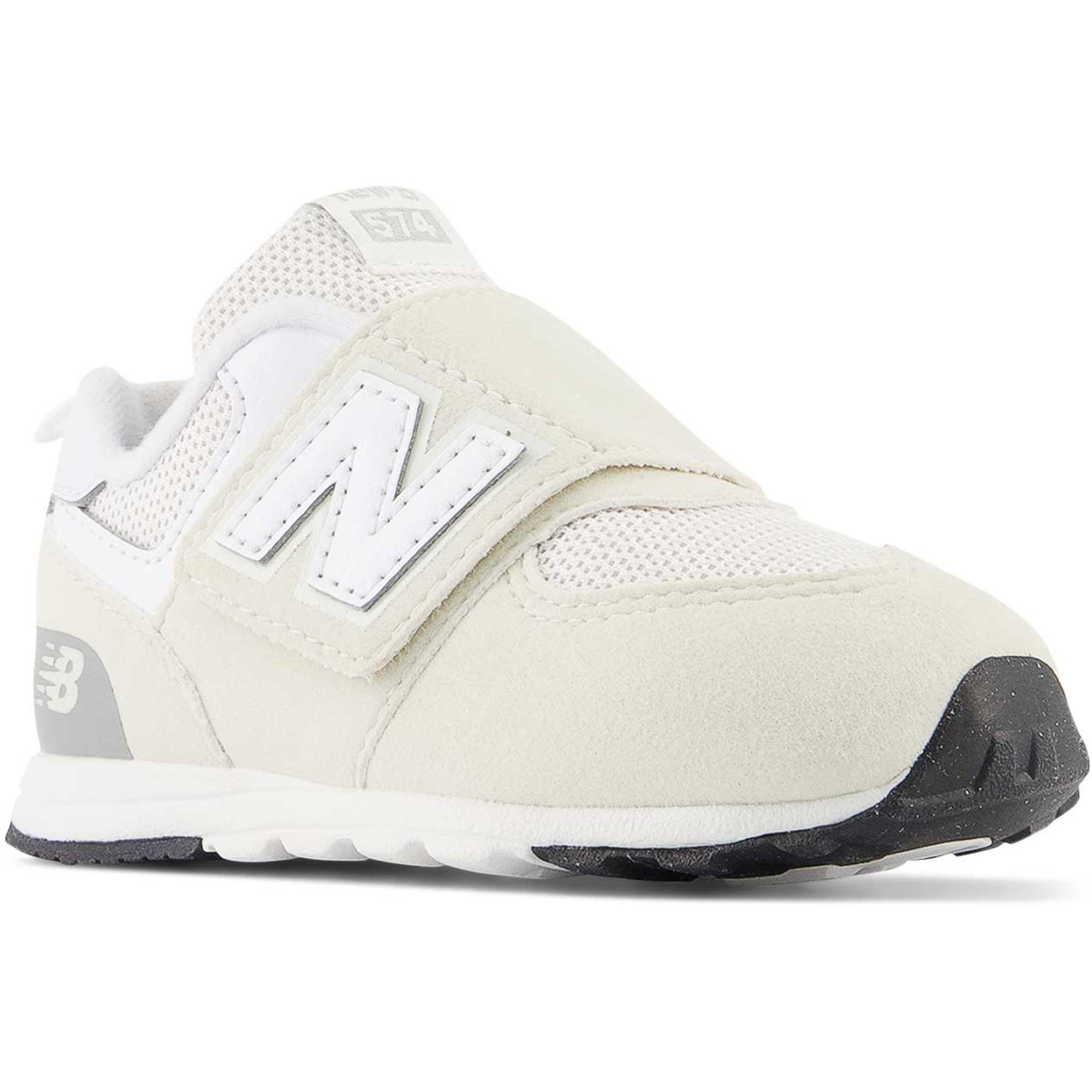 Детские повседневные туфли Little Kids' 574 New-B на липучке New Balance, Nimbus Cloud/White — фото 2