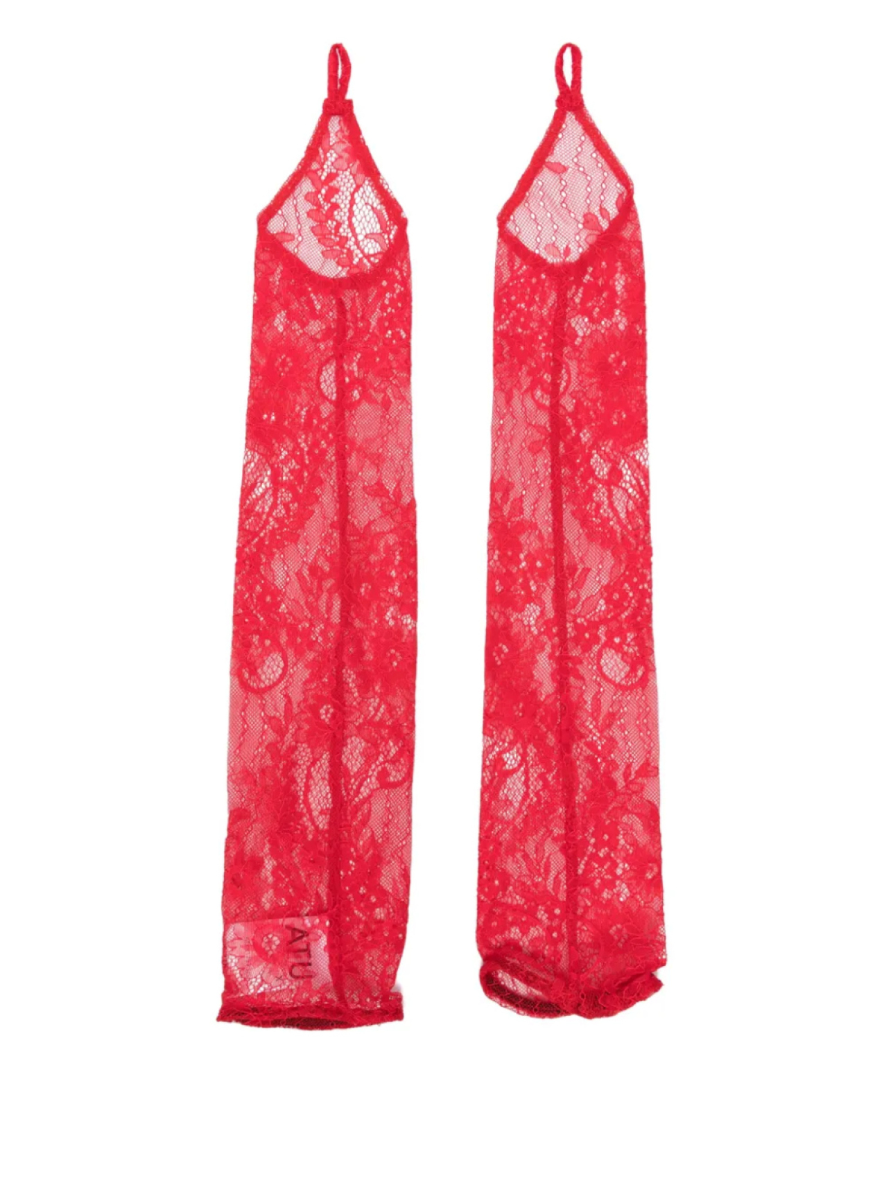 

Кружевные перчатки X Rue Ra Atu Body Couture, красный